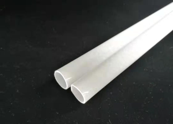 الصين تنصهر الزجاج السيليكا أنبوب حليبي / نوع الساتان مع OD 24mm وسمك 2mm المزود