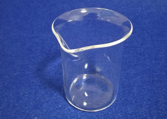 كأس زجاج الكوارتز تنصهر شفافة 50ML مع خدمة مخصصة صنبور المتاحة المزود