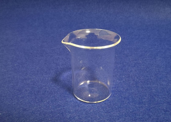 كأس زجاج الكوارتز تنصهر شفافة 50ML مع خدمة مخصصة صنبور المتاحة المزود