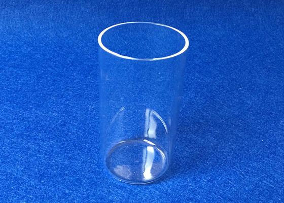 شقة أسفل نوع الكوارتز اختبار أنبوب OD60mm عالية النقاء SiO2 المواد المصنوعة المزود